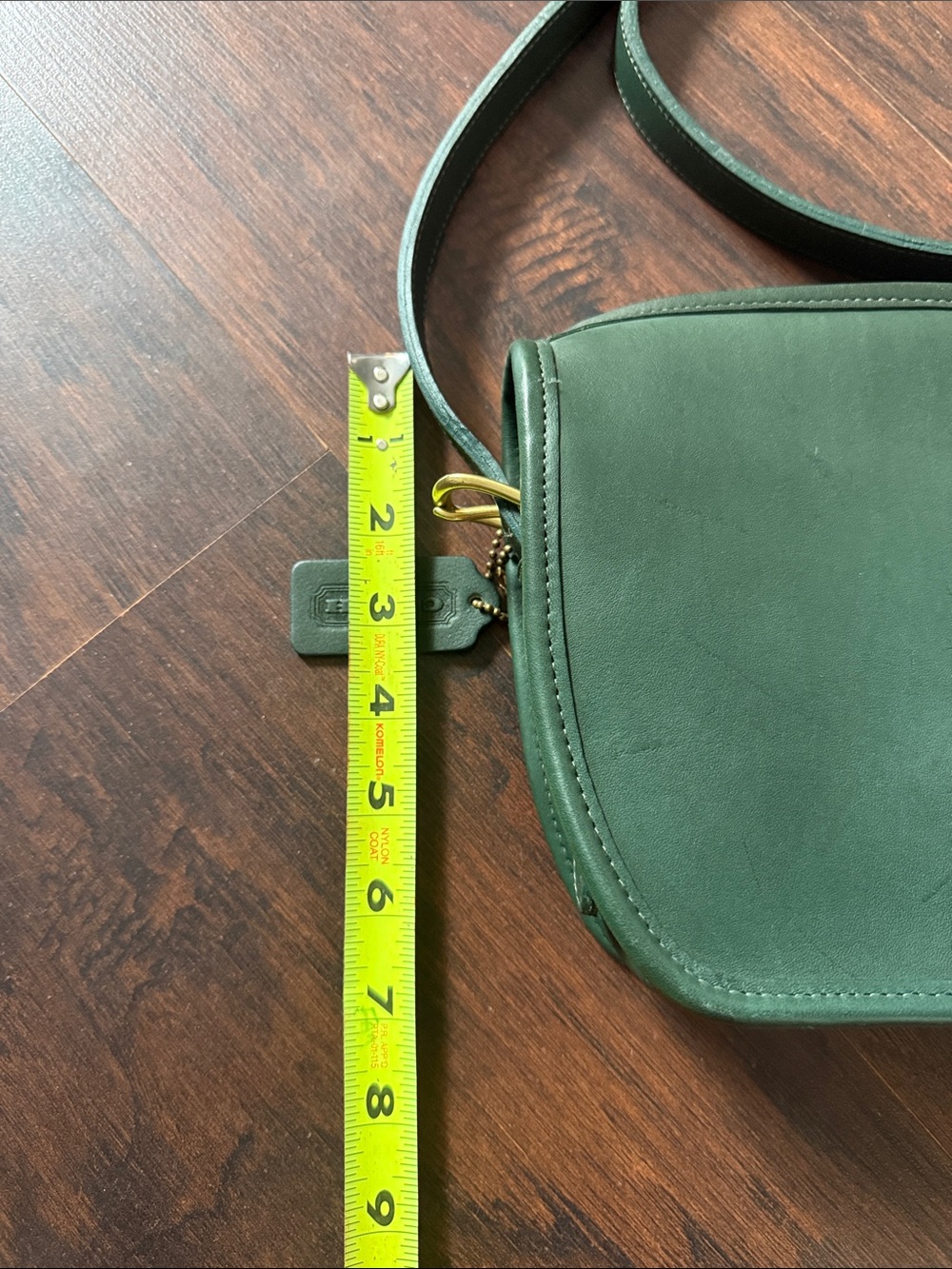 Vintage Coach Forest Green Leather Crossbody Bag - Picture 11 of 11